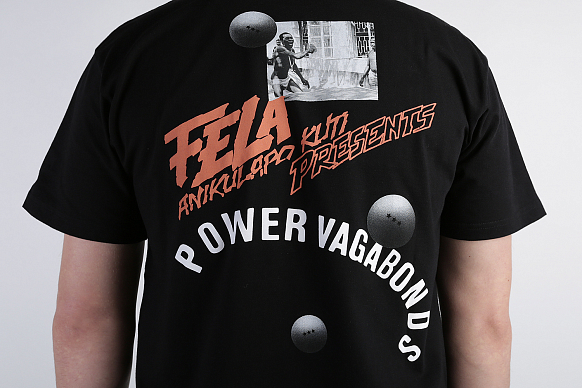 Мужская футболка Carhartt WIP S/S Power Vegabonds T-Shirt (I026847-black) - фото 4 картинки