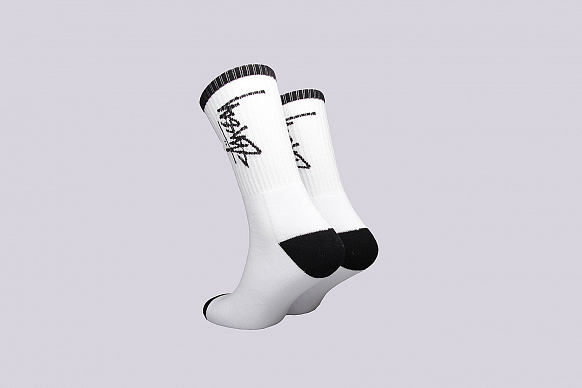 Мужские носки Stussy Stock Socks (138575-white) - фото 2 картинки