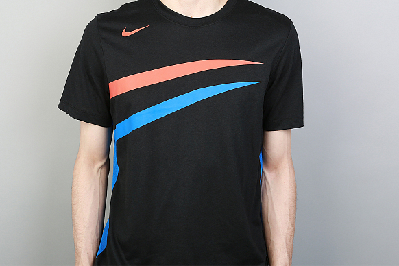 Мужская футболка Nike NBA Oklahoma City Thunder City Edition Dri-Fit Tee (890973-010) - фото 2 картинки