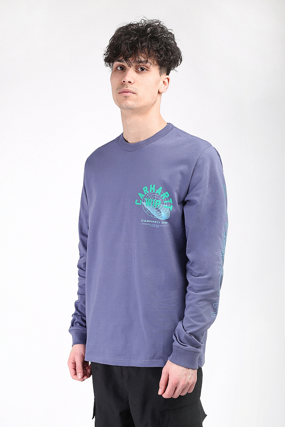Мужской лонгслив Carhartt WIP Remix T-Shirt (I028487-cold viola)