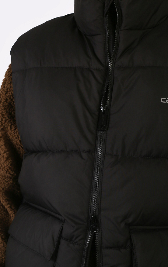 Мужской жилет Carhartt WIP Springfield Vest (I032265-black/misty grey) - фото 8 картинки