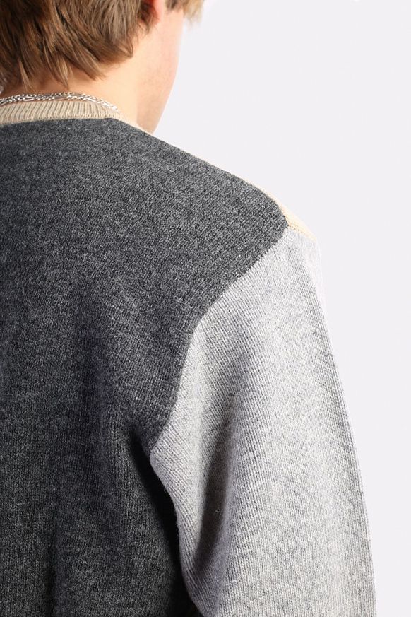 Мужской свитер Carhartt WIP Triple Sweater (I029514-grey/black) - фото 4 картинки