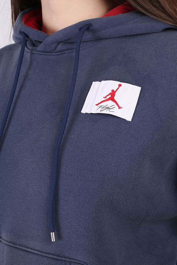 Женская толстовка Jordan Flight Fleece Hoodie (CV7737-410) - фото 2 картинки