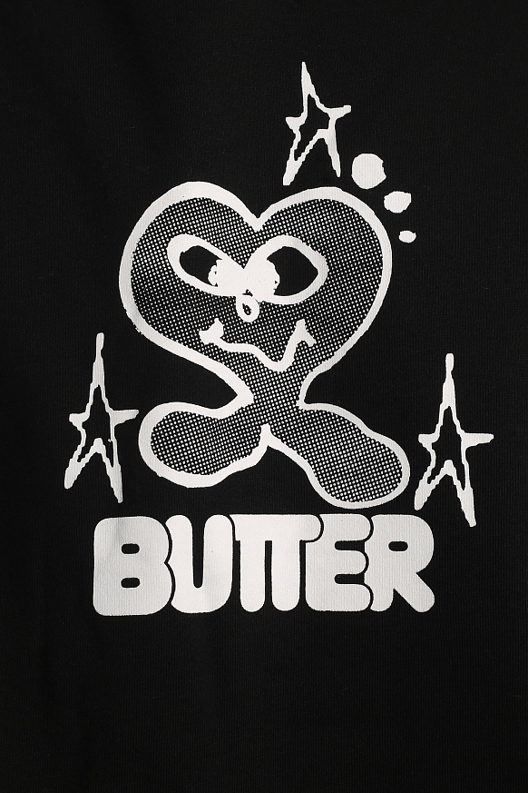Мужская толстовка Butter Goods Heart Logo Pullover Hood (Heart logo-black) - фото 3 картинки