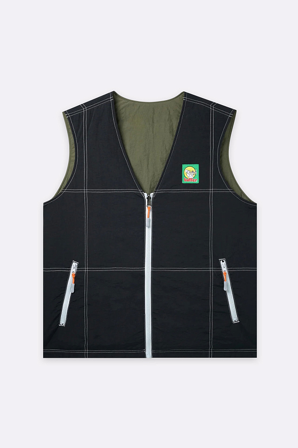 Мужской жилет Butter Goods Reversible Vest (Reversible vest-blk/army)