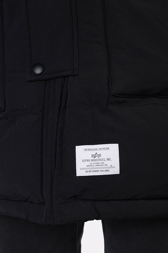 Мужская куртка Alpha Industries N-3B QUILTED PARKA (MJN51502C1-black) - фото 4 картинки