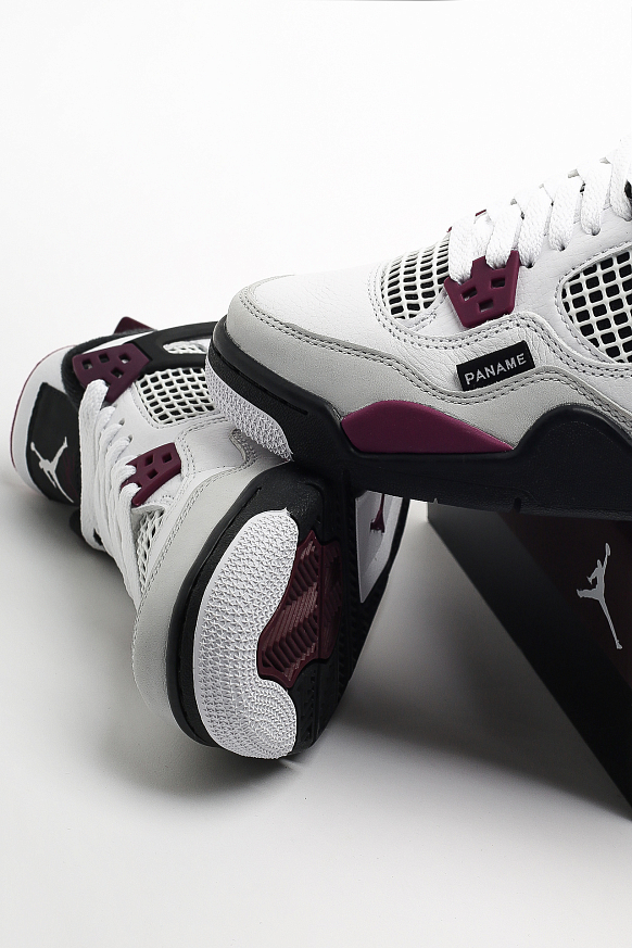 Женские кроссовки Jordan 4 Retro PSG (GS) (CZ6509-100) - фото 5 картинки