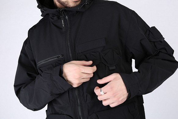 Мужская куртка Carhartt WIP Hayes Jacket (I027505-black) - фото 3 картинки