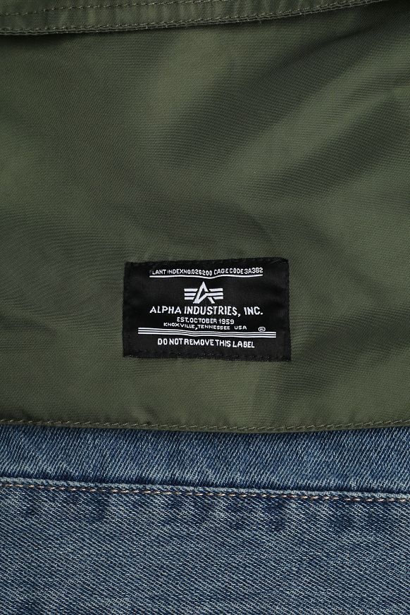 Мужская куртка Alpha Industries Denim Jacket (MJD55000C1-replica blue) - фото 3 картинки