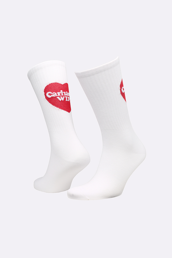 Мужские носки Carhartt WIP Heart Socks (I032118-white)