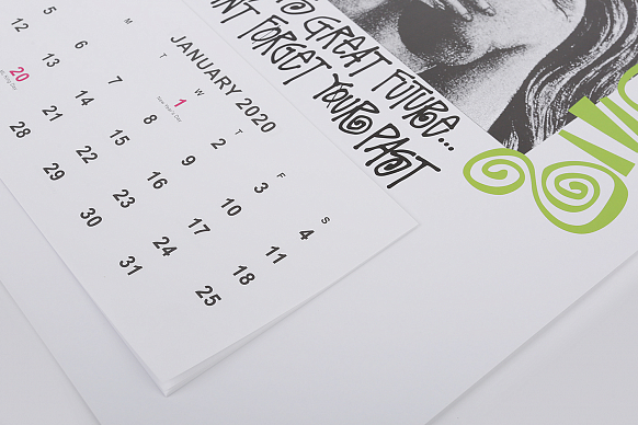 Календарь Stussy 2020 Calendar (138673-white) - фото 2 картинки