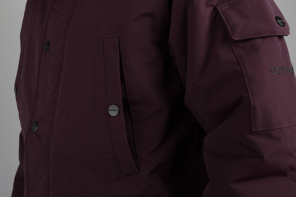 Мужская куртка Carhartt WIP Anchorage Parka (I021866-black) - фото 2 картинки