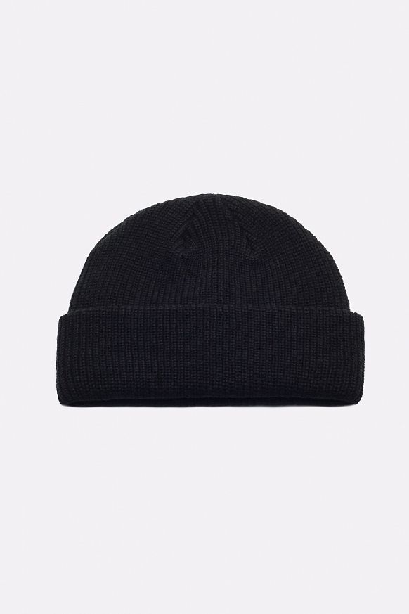 Шапка Butter Goods Beanie (WHARFIE-black) - фото 2 картинки