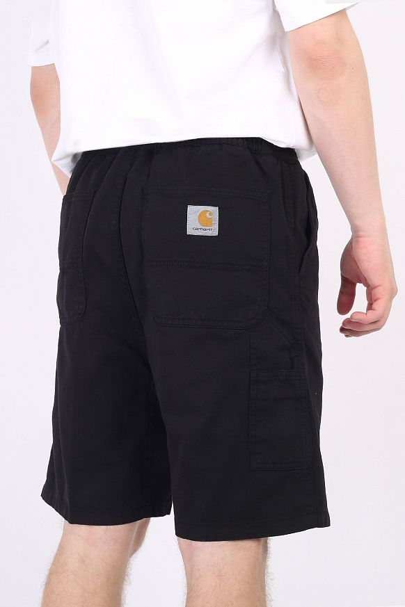 Мужские шорты Carhartt WIP Flint Short (I030480-black) - фото 4 картинки