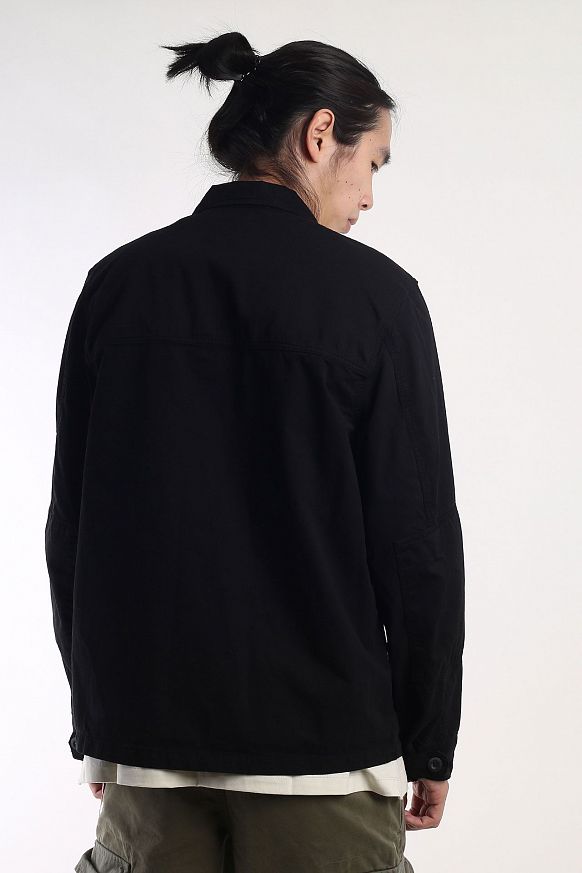 Мужская куртка Alpha Industries Contrast Shirt Jacket (MJC53003C1-black) - фото 5 картинки