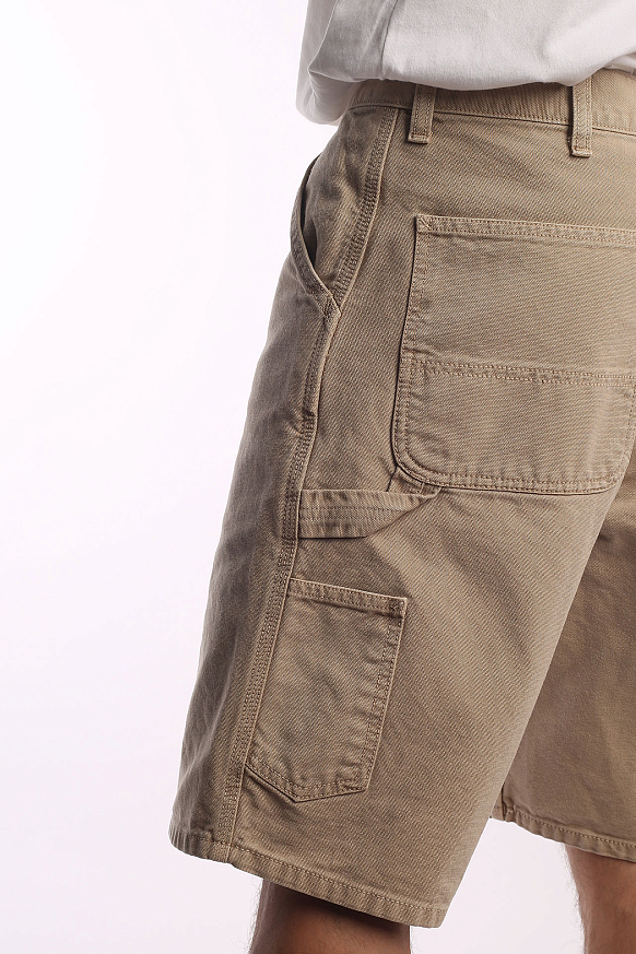 Мужские шорты Carhartt WIP Single Knee Short (I027942-brown faded) - фото 7 картинки