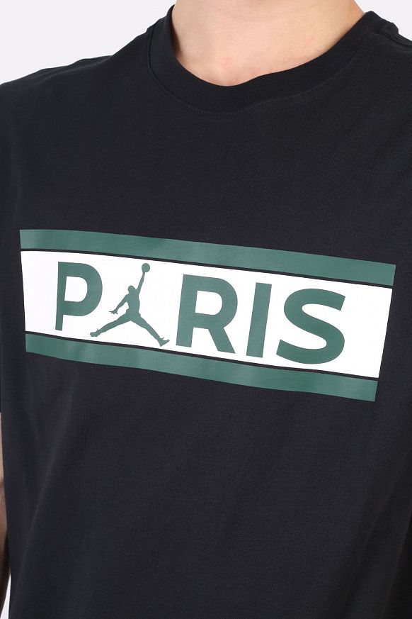 Мужская футболка Jordan Paris Saint-Germain Wordmark Tee (DB6510-010) - фото 2 картинки