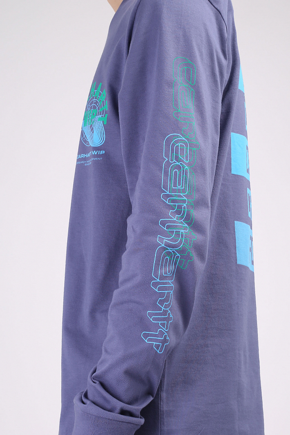 Мужской лонгслив Carhartt WIP Remix T-Shirt (I028487-cold viola) - фото 2 картинки