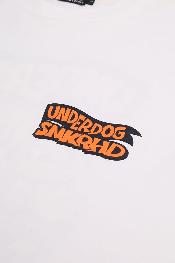 Мужская футболка Sneakerhead x UNDERDOG T-Shirt (UDxSNEAKER T-shirt/White) - фото 3 картинки