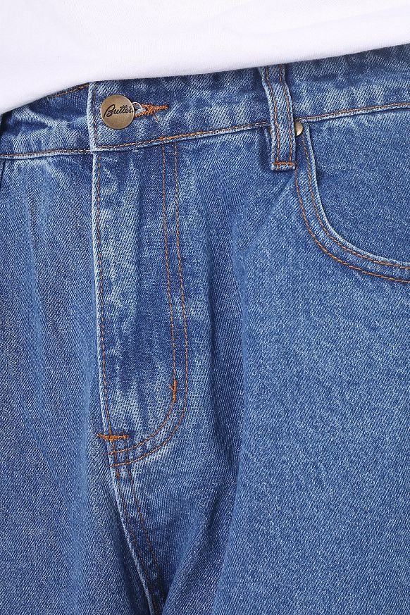 Мужские брюки Butter Goods Bass Denim Jeans (Bass Denim Pants-indigo) - фото 3 картинки