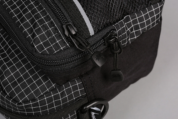 Сумка через плечо Stussy Ripston Nylon Shoulder Bag (134185-black) - фото 3 картинки
