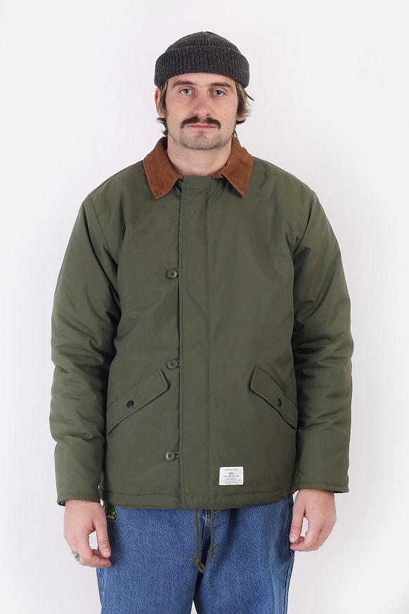 Мужская куртка Alpha Industries Deck Jacket (MJD51500C1 dark green) - фото 5 картинки