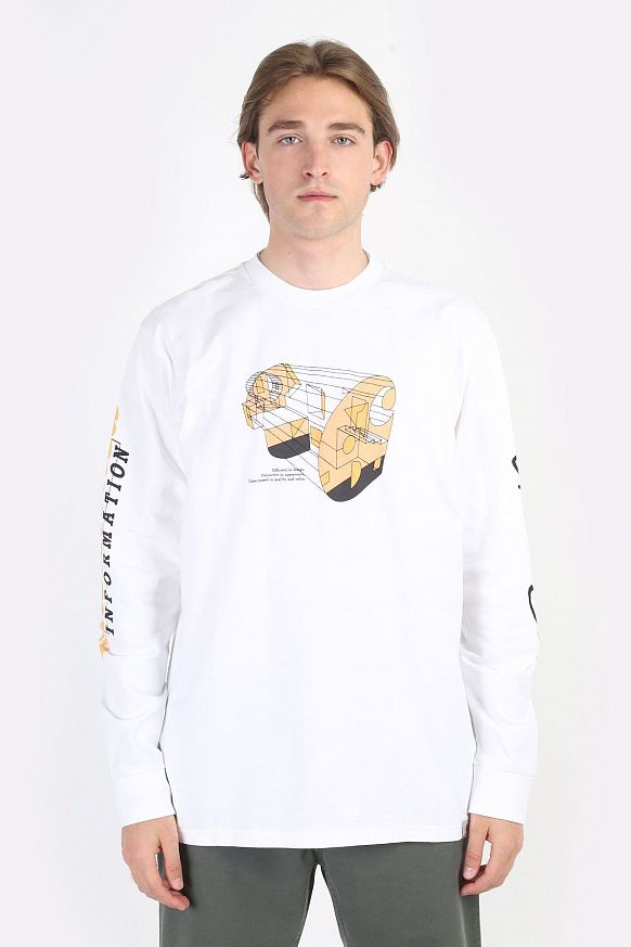 Мужской лонгслив Carhartt WIP L/S Living T-Shirt (I030179-white)