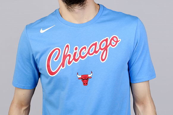 Мужская футболка Nike Chicago Bulls City Edition (888447-448) - фото 2 картинки