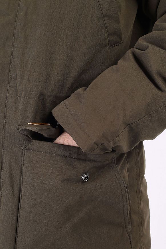 Мужская куртка Carhartt WIP Trapper Parka (I028129-cypress) - фото 4 картинки