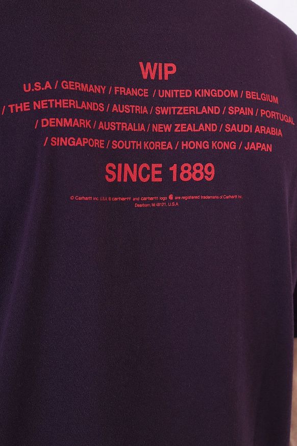 Мужская футболка Carhartt WIP S/S Unite T-Shirt (I029616-dark iris) - фото 5 картинки