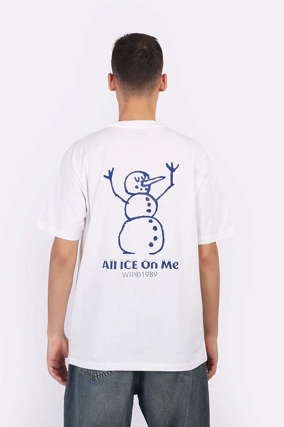Мужская футболка Carhartt WIP S/S Ice T-Shirt (I034436-white) - фото 5 картинки