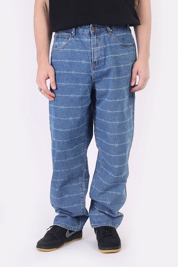 Мужские брюки Butter Goods Barbwire Denim Jeans (Barbwire Denim Jeans-indg) - фото 3 картинки