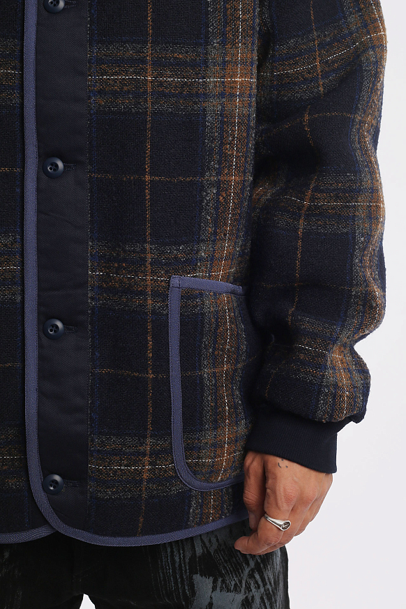 Мужская куртка Hombre Nino Quilting Jacket (0222-JK0004-navy) - фото 5 картинки
