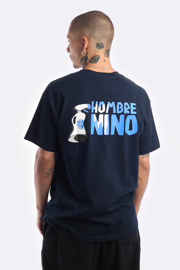 Мужская футболка Hombre Nino S/S Print Tee (0222-CT0012-navy) - фото 5 картинки