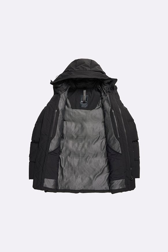 Мужская куртка KRAKATAU CASSINI Quilted Parka (Qm571-1-cassini-черн) - фото 2 картинки