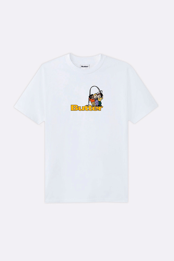 Мужская футболка Butter Goods Headphones Logo Tee (Headphones Logo Tee-white)