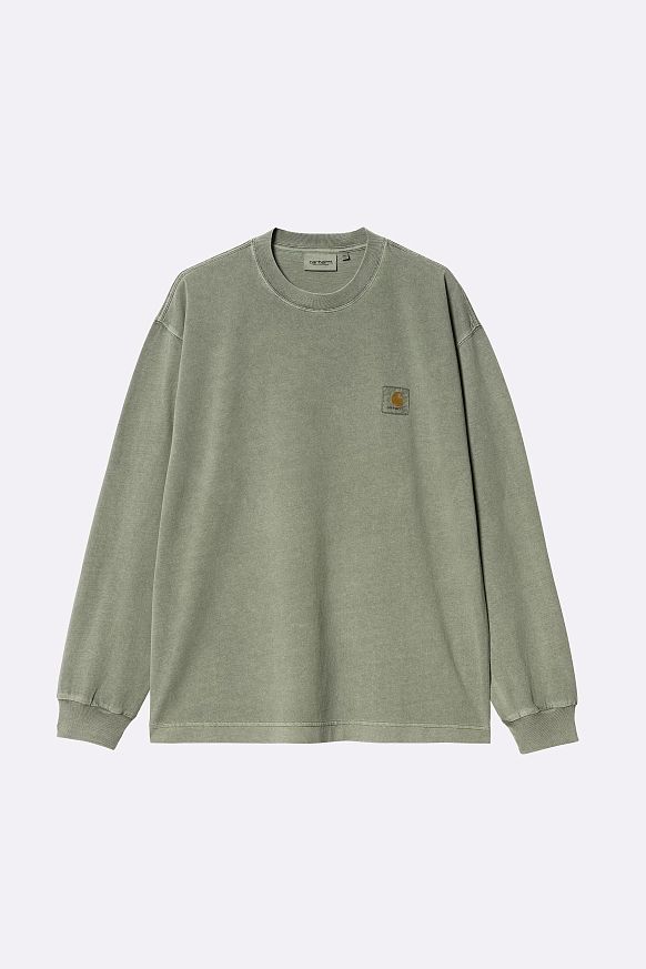 Мужской лонгслив Carhartt WIP L/S Nelson T-Shirt (I029948-park garm dyed)