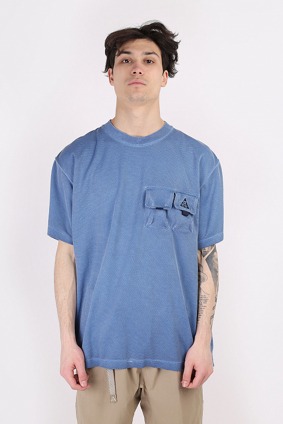 Мужская футболка Nike ACG Watchman Peak Short-Sleeve Top (CZ4002-492) - фото 3 картинки