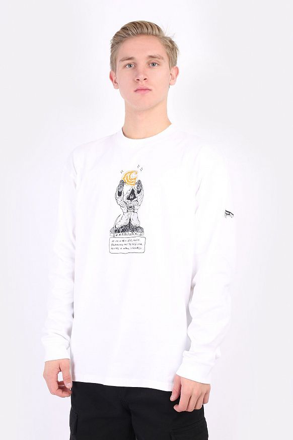 Мужской лонгслив Carhartt WIP L/S Kogancult Level T-Shirt (I029630-white)