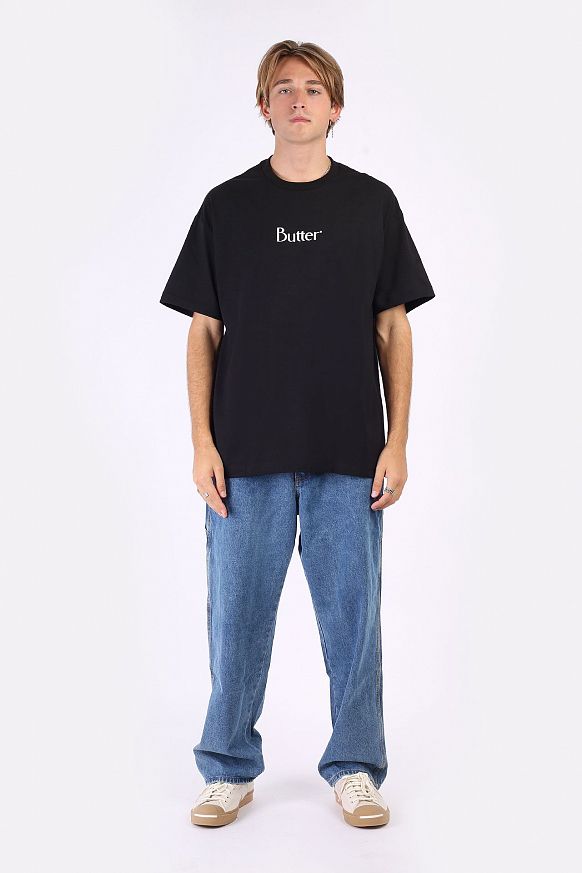 Мужская футболка Butter Goods Classic Logo Tee (CLASSIC TEE-black) - фото 5 картинки