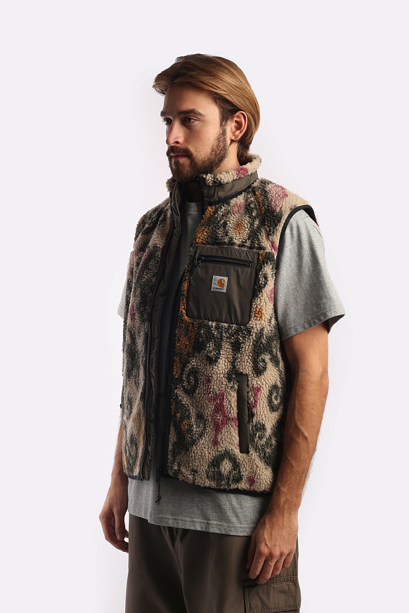 Мужской жилет Carhartt WIP Prentis Vest Liner (I026719-wall/cypress) - фото 3 картинки