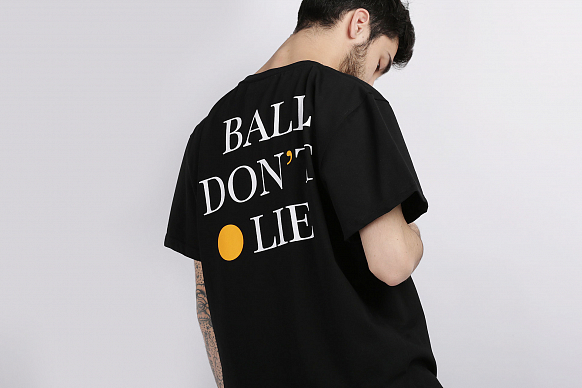 Мужская футболка Hard Ball Don't Lie (Ball Don't Lie-черная) - фото 3 картинки