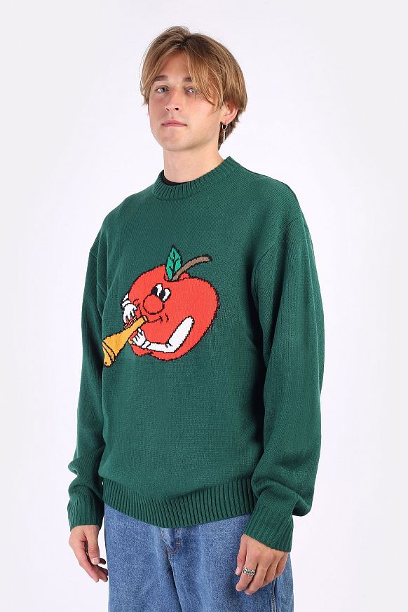 Мужской свитер Butter Goods Apple Knit Sweater (APPLE-forest green)