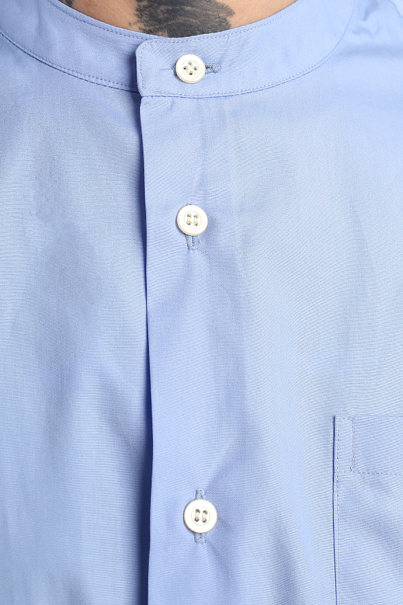 Мужская рубашка Hombre Nino Band Color Shirt (0231-SH0005-blue) - фото 3 картинки