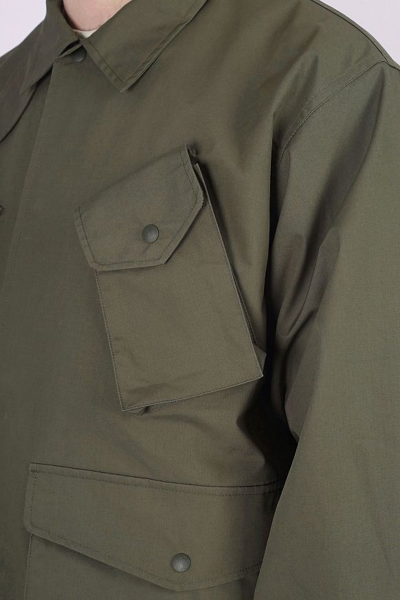 Мужская куртка Uniform Bridge 22FW Canadian Fatigue Jacket (22FW jacket-olive) - фото 4 картинки