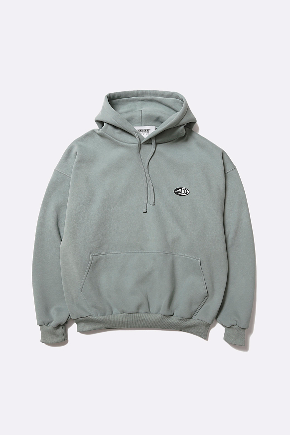 Мужская толстовка Hombre Nino Rubber Logo Hooded Pull Over (0222-CT0003-bl/gry)