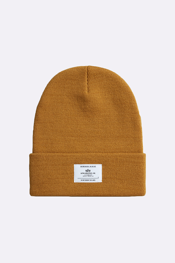 Мужская шапка Alpha Industries Essential Beanie (UHE51500C1-brown)