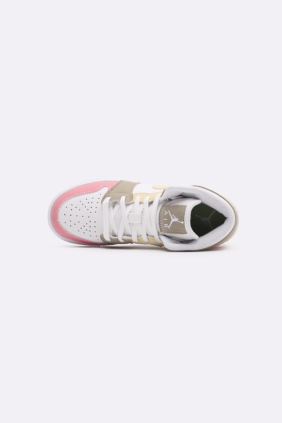 Женские кроссовки Jordan 1 Mid SE (GS) (DJ0338-100) - фото 6 картинки