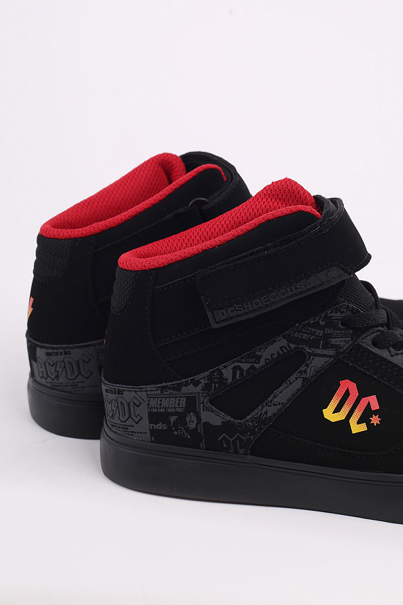 Детские кроссовки DC SHOES Pure high-Top AC/DC (ADBS300364-GDB-GDB) - фото 2 картинки