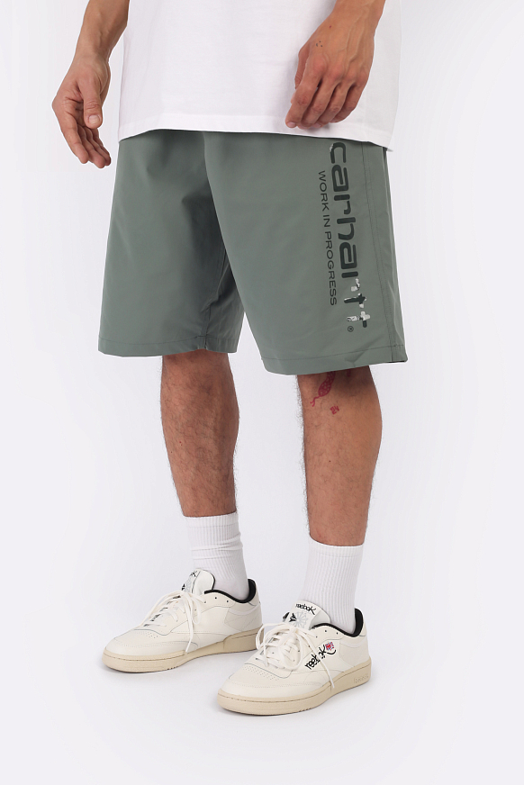 Мужские шорты Carhartt WIP Brame Swim Trunks (I032987-park/chervil) - фото 3 картинки